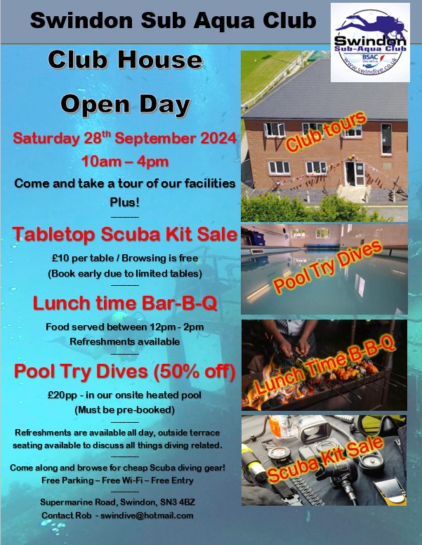 Club Open Day – Sat 28th Sept